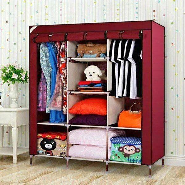 Armario GRANDE 1,75x45x1,30mts Plegable Organizador de Ropa (portable)