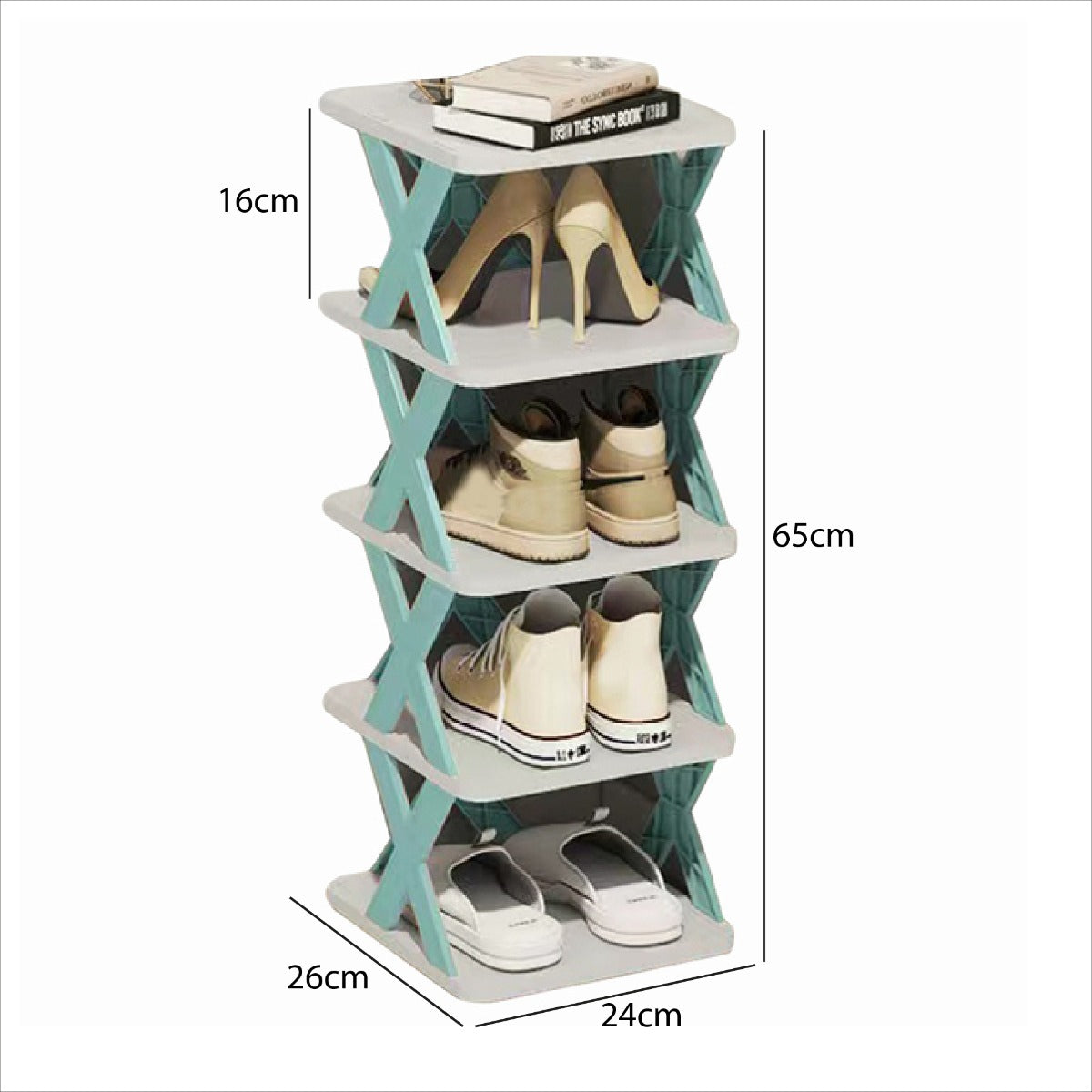 Organizador De Zapatos Y Zapatillas Armable De 5 Niveles