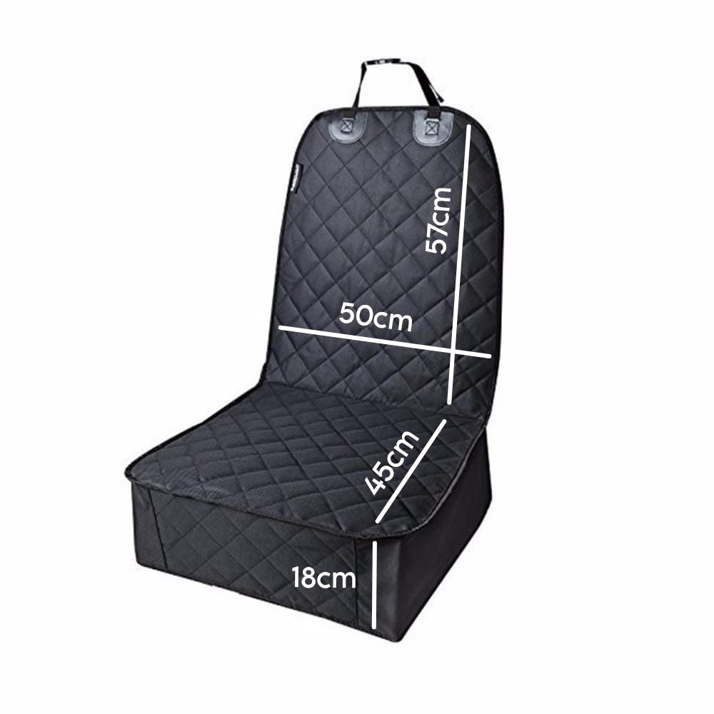 Forro Protector Asiento Silla Carro Mascota Negro Delantera